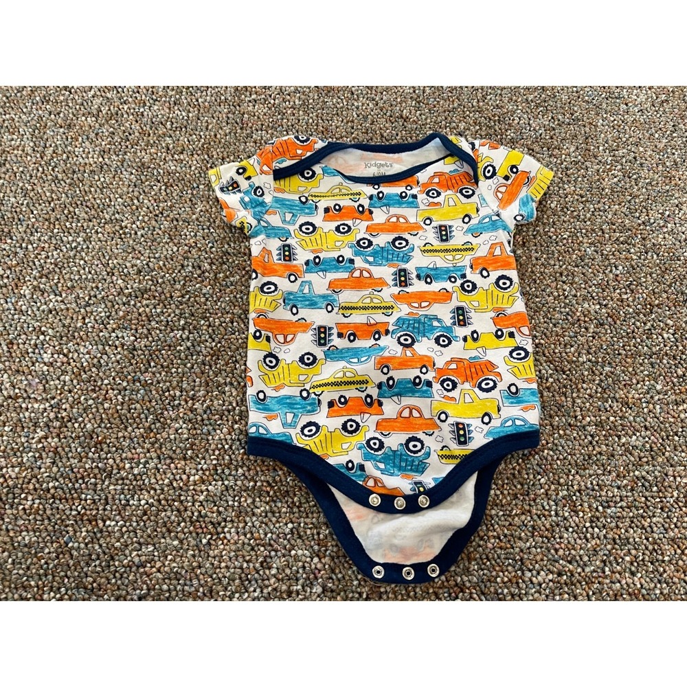 Kidgets Boys Colorful‎ Vehicle Bodysuit 6-9M